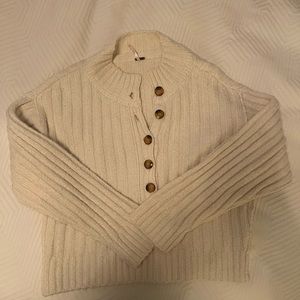 Free People “Latte Henley” Sweater